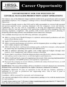 Apply For HRSG Company Limited Karachi Jobs 2026