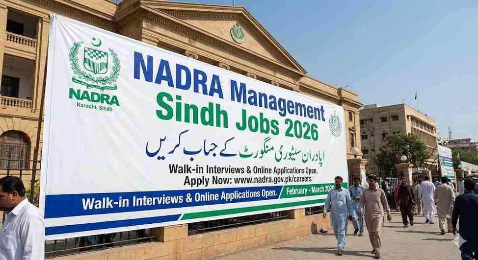 NADRA Management Sindh Jobs 2026