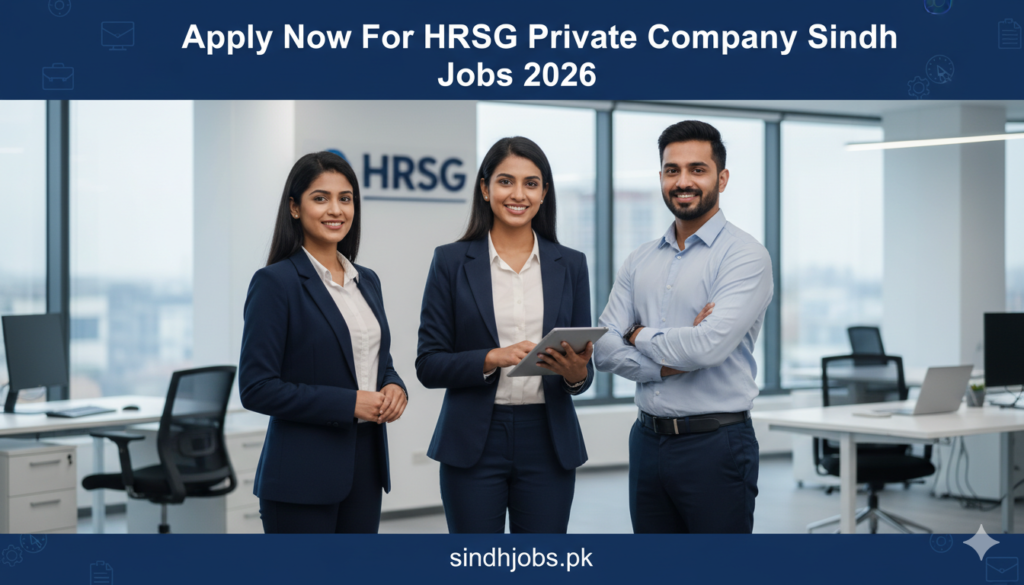 Apply Now For HRSG Private Company Sindh Jobs 2026
