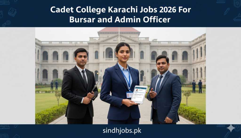 Cadet College Karachi Jobs 2026 For Bursar and Admin Officer