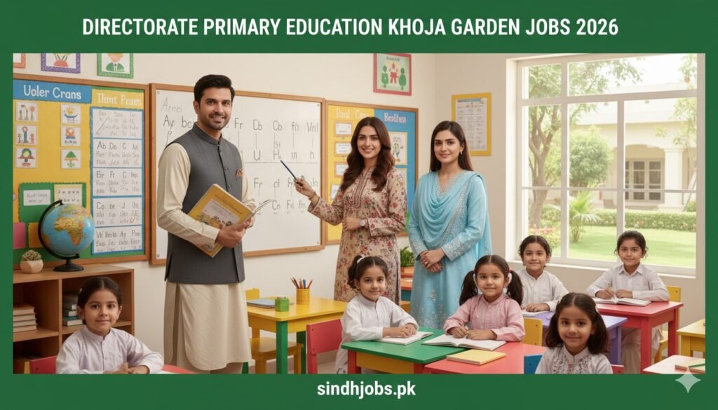 Directorate Primary Education Khoja Garden Jobs 2026