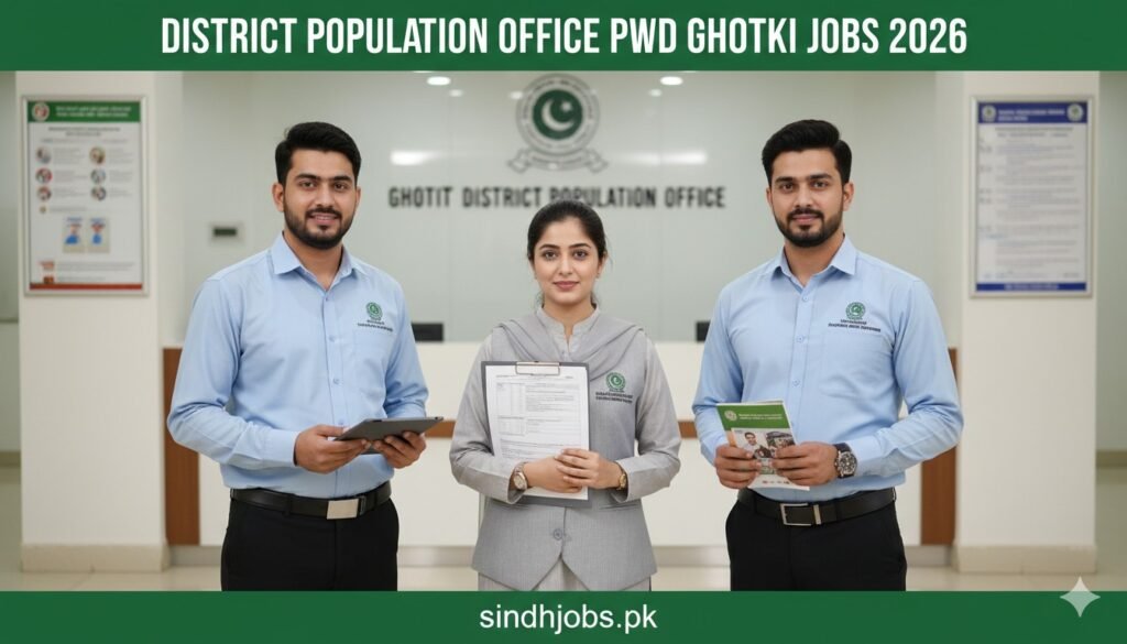 District Population Office PWD Ghotki Jobs 2026