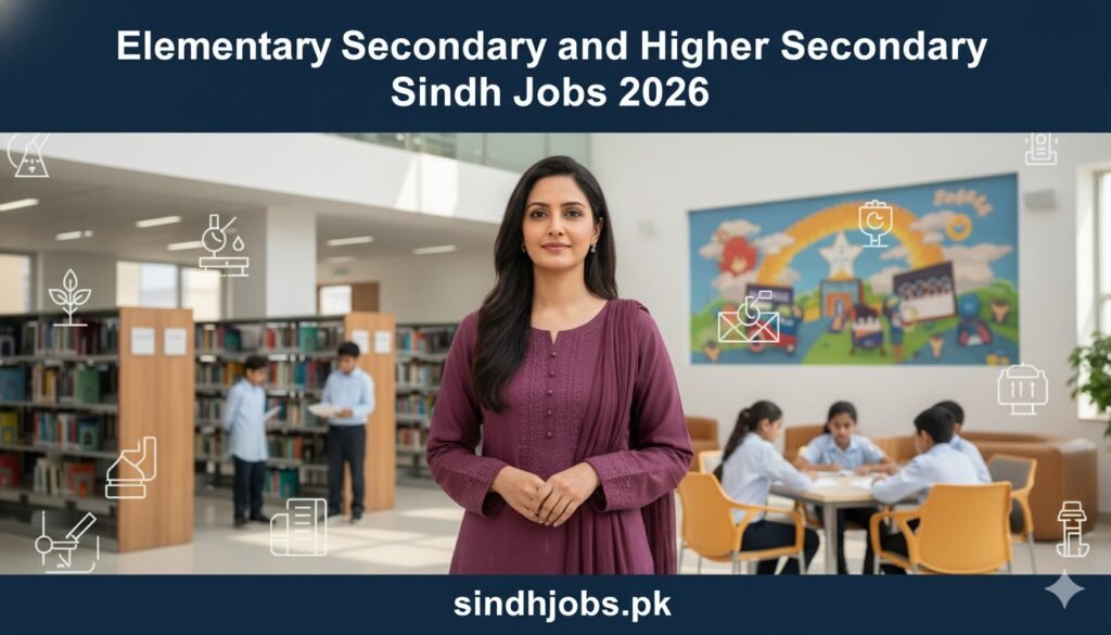 Elementary Secondary and Higher Secondary Sindh Jobs 2026