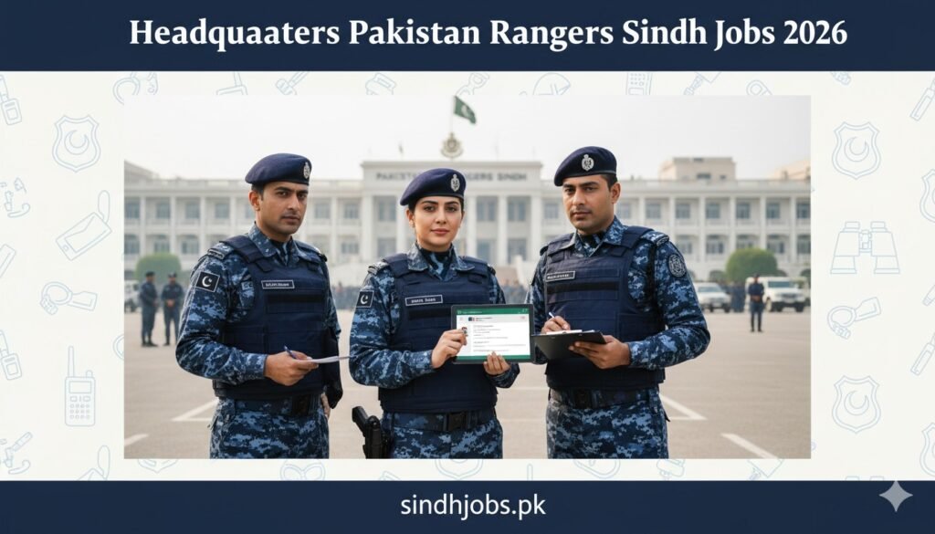 Headquarters Pakistan Rangers Sindh Jobs 2026