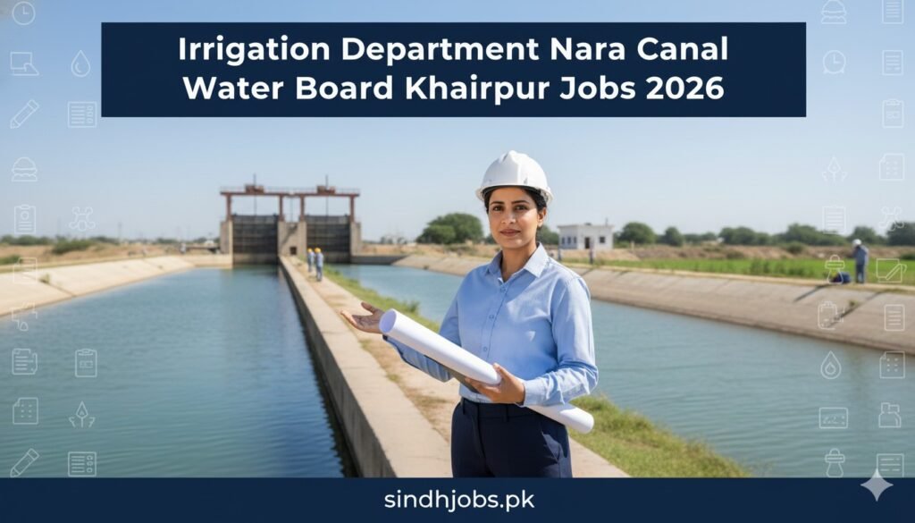Irrigation Department Nara Canal Water Board Khairpur Jobs 2026