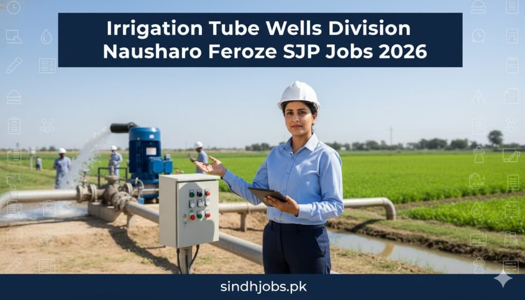 Irrigation Tube Wells Division Naushahro Feroze SJP Jobs 2026