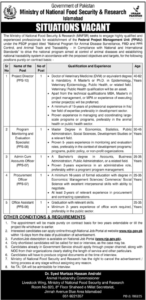 Jobs at Ministry Of National Food Security and Research 2026