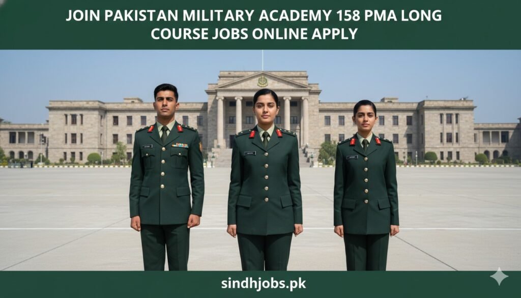 Join Pakistan Military Academy 158 PMA Long Course Jobs Online Apply