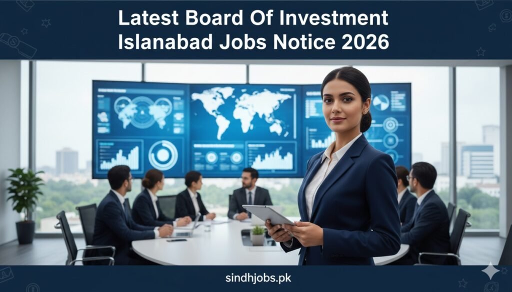 Latest Board Of Investment Islamabad Jobs Notice 2026