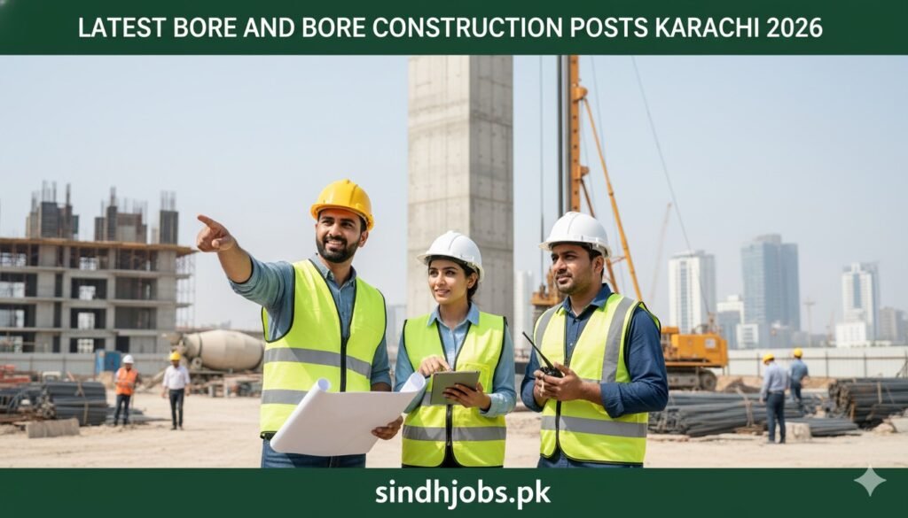 Latest Bore and Bore Construction Posts Karachi 2026