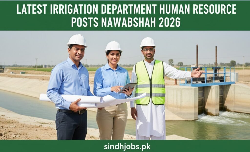 Latest Irrigation Department Human Resource Posts Nawabshah 2026