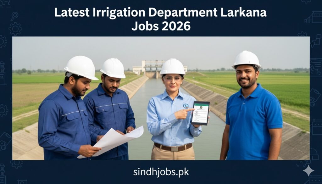Latest Irrigation Department Larkana Jobs 2026