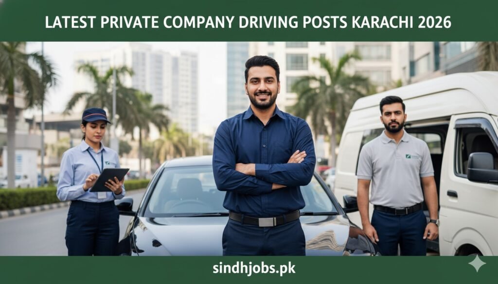 Latest Private Company Driving Posts Karachi 2026
