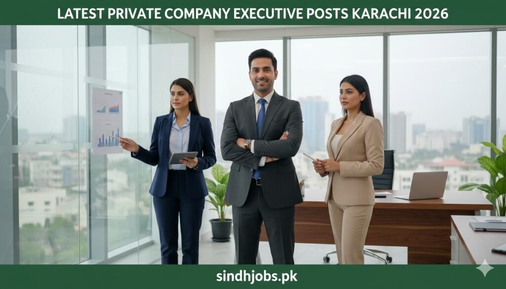 Latest Private Company Executive Posts Karachi 2026