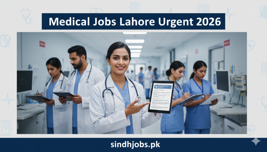 Medical Jobs Lahore Urgent 2026