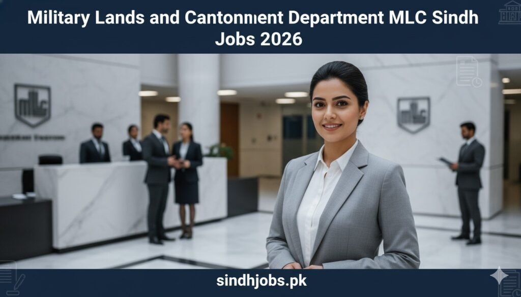 Military Lands and Cantonment Department MLC Sindh Jobs 2026