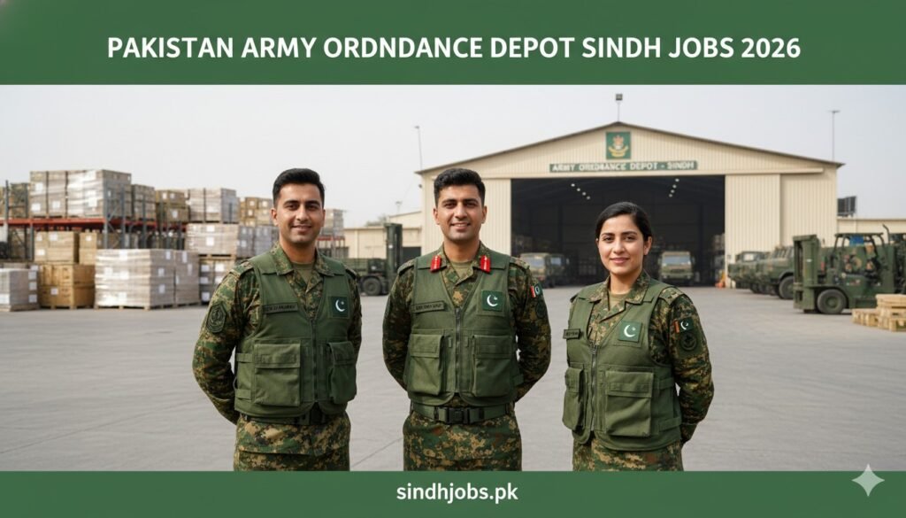 Pakistan Army Ordnance Depot Sindh Jobs 2026