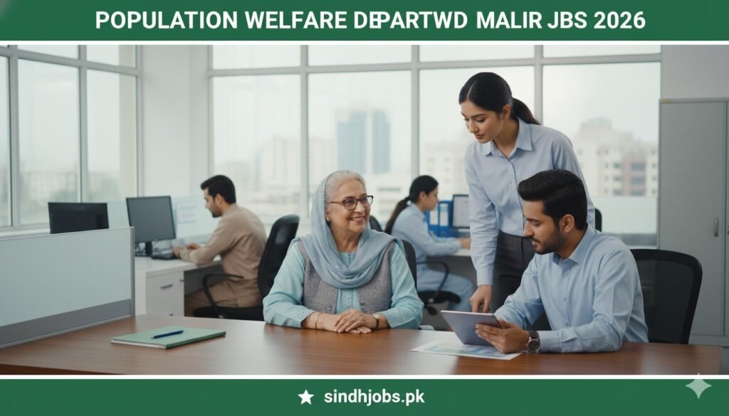 Population Welfare Department PWD Malir Jobs 2026