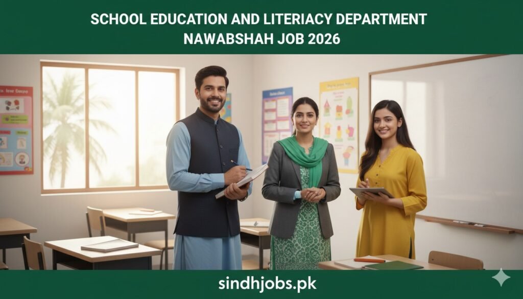 School Education And Literacy Department Nawabshah Job 2026