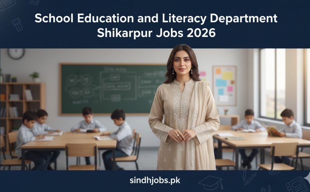 School Education and Literacy Department Shikarpur Jobs 2026