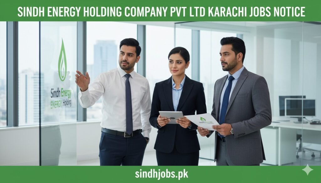 Sindh Energy Holding Company Pvt Ltd Karachi Jobs Notice