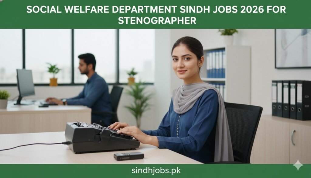 Social Welfare Department Sindh Jobs 2026 For Stenographer
