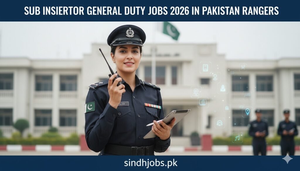 Sub Inspector General Duty Jobs 2026 In Pakistan Rangers