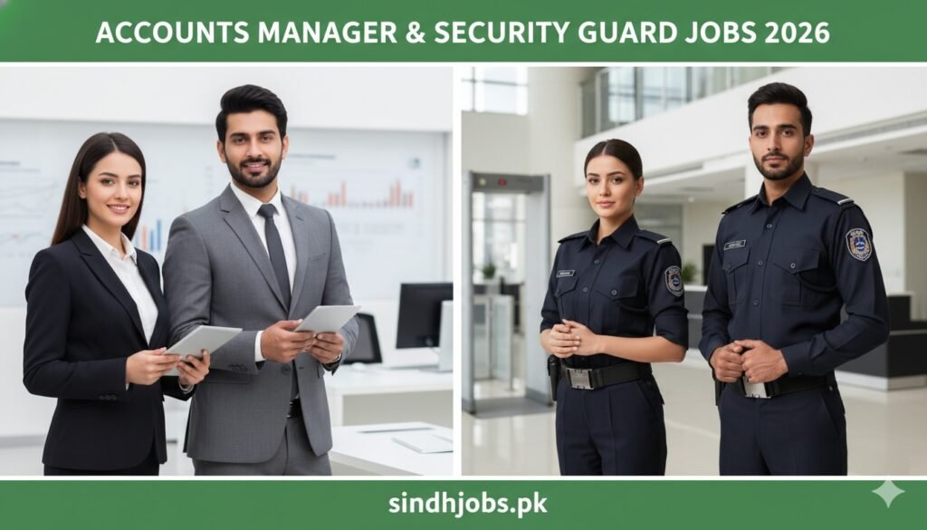 Accounts Manager & Security Guard Jobs 2026