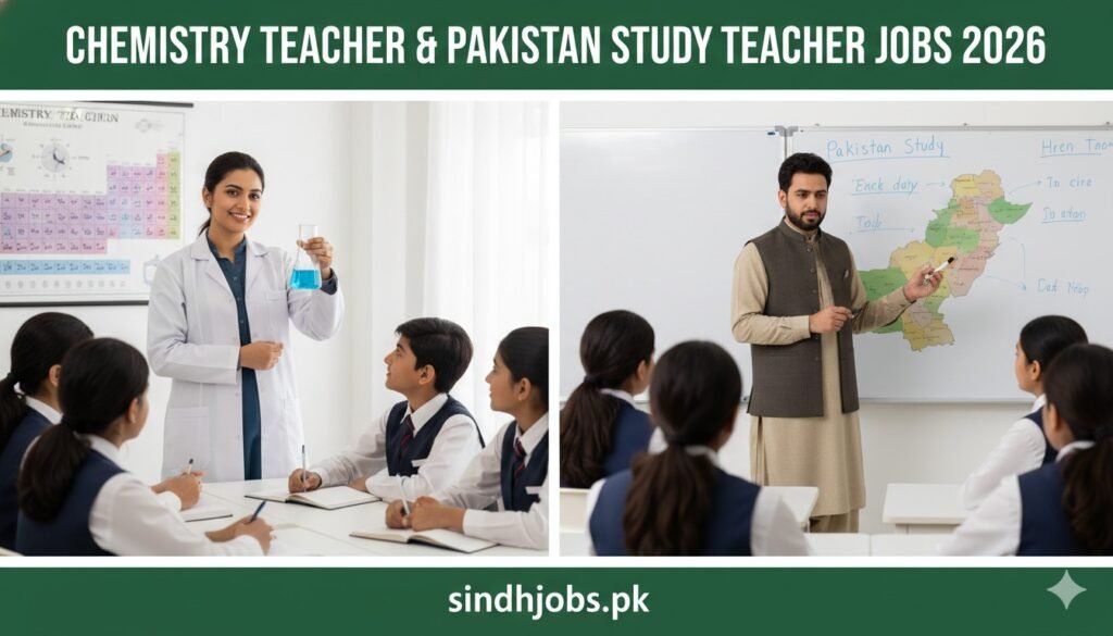 Chemistry Teacher & Pakistan Study Teacher Jobs 2026