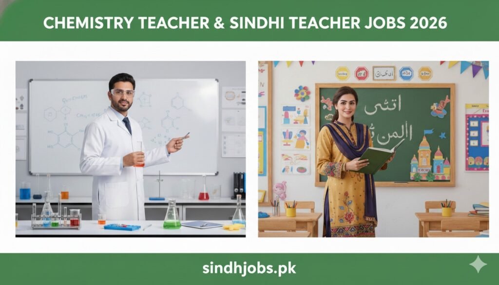 Chemistry Teacher & Sindhi Teacher Jobs 2026