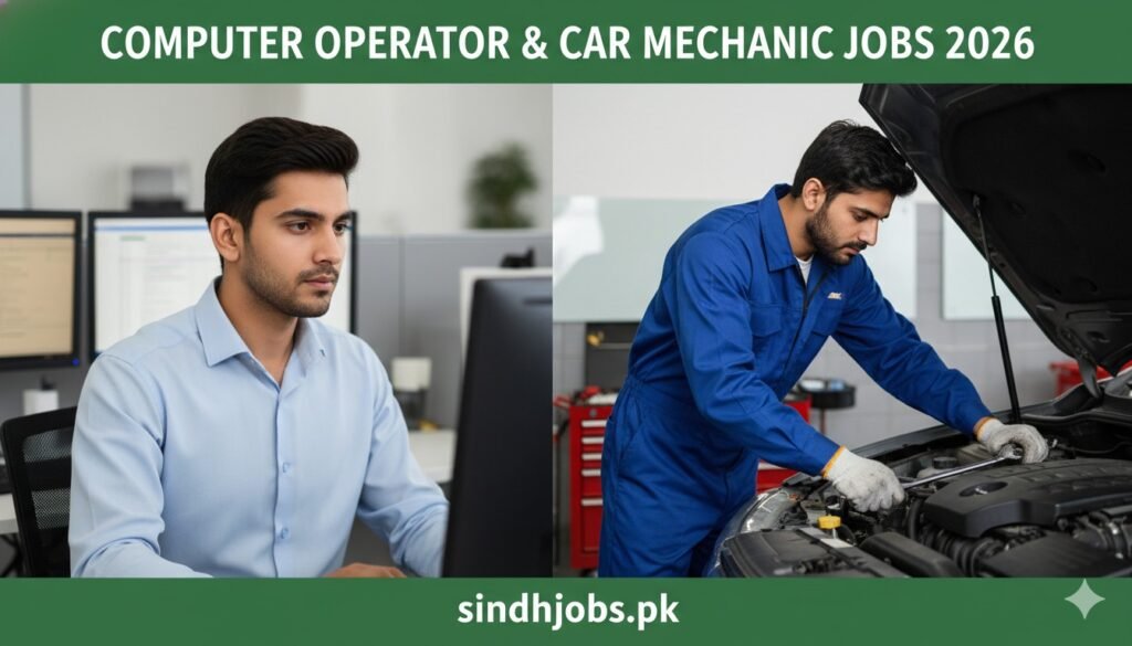 Computer Operator & Car Mechanic Jobs 2026