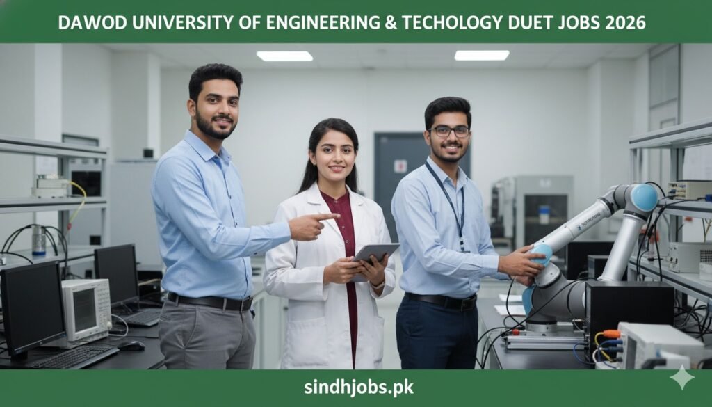 Dawood University Of Engineering & Technology DUET Jobs 2026