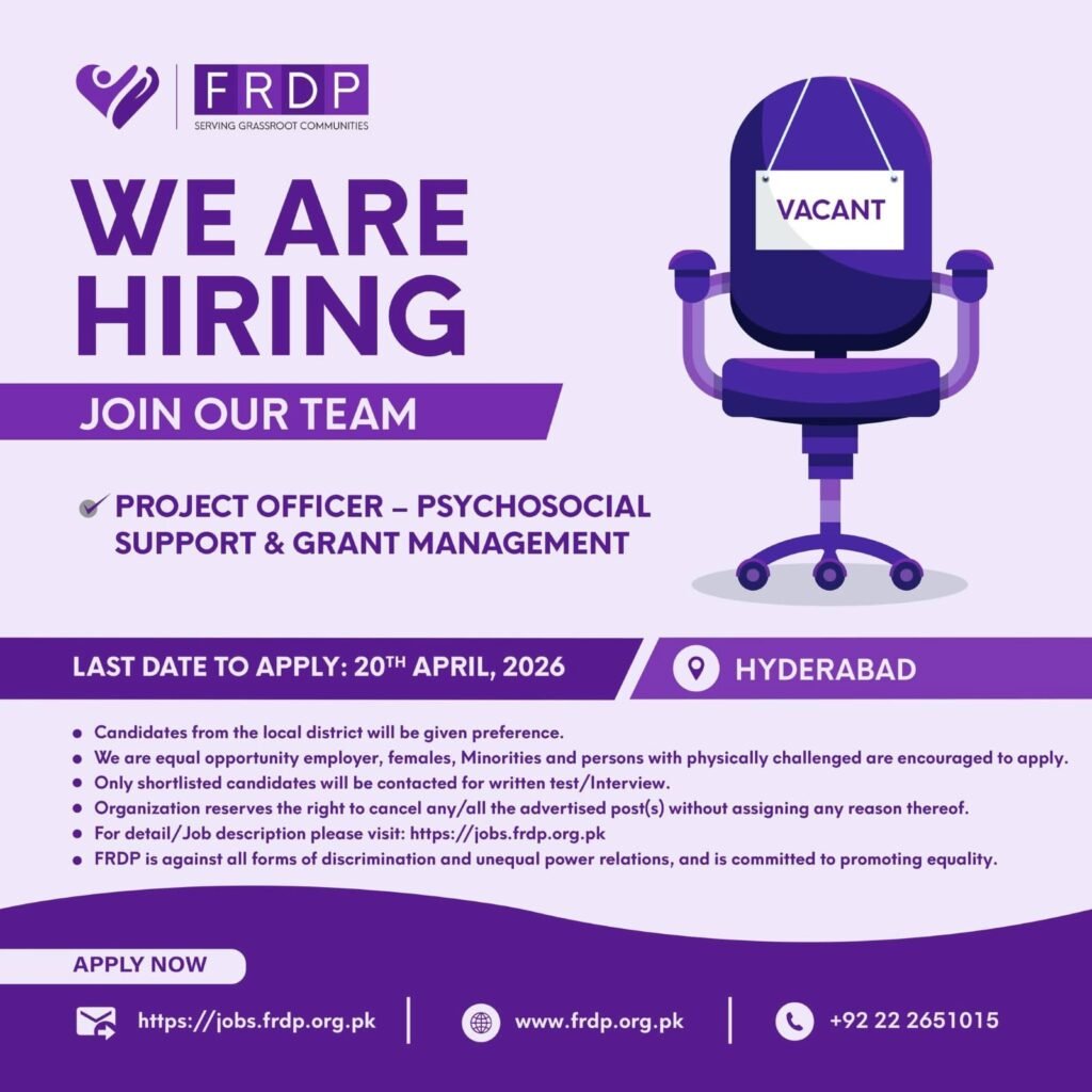 Fast Rural Development Program FRDP NGO Jobs Announces 2026