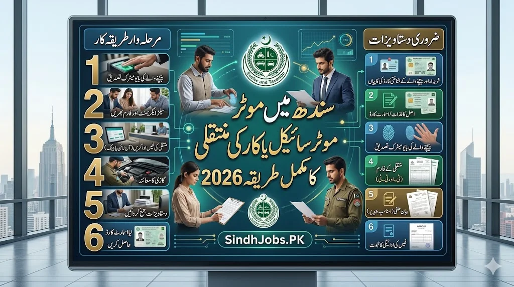 How to Transfer Motorcycle or Car in Sindh 2026 – Complete Guide
