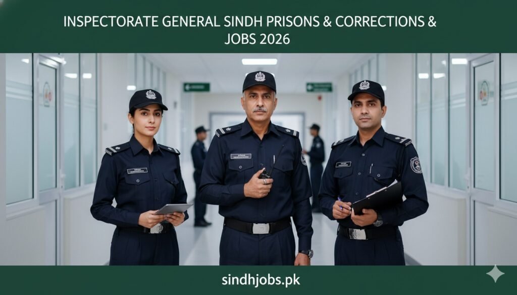 Inspectorate General Sindh Prisons & Corrections Jobs 2026