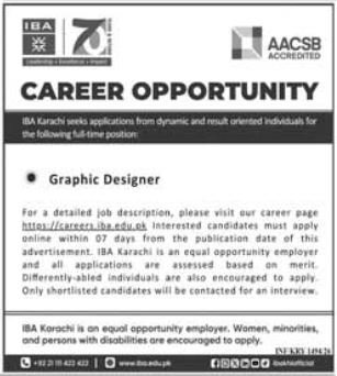Institute Of Business Administration IBA Karachi Jobs 2026