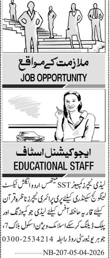 Latest Private School SST Jobs In Sindh 2026 Online Apply