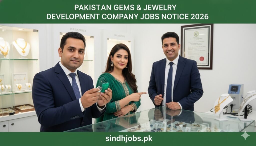 Pakistan Gems & Jewelry Development Company Jobs Notice 2026