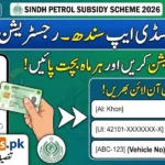 Petrol Subsidy App Sindh Registration 2026