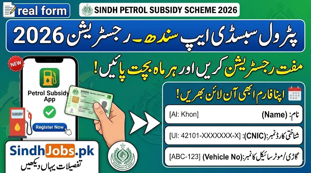 Petrol Subsidy App Sindh Registration 2026