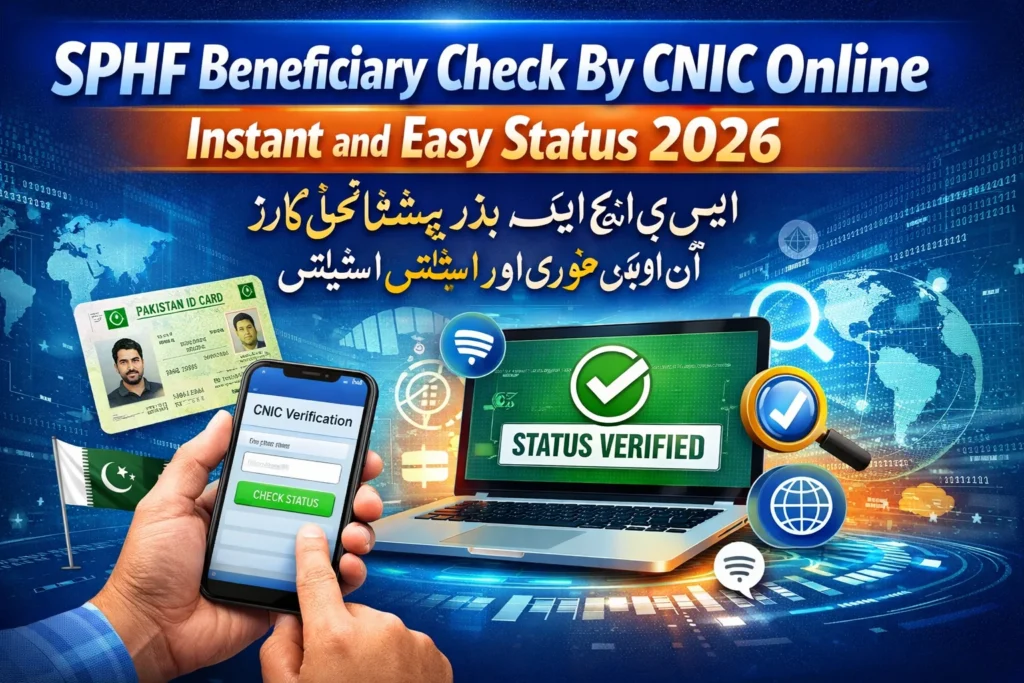 SPHF Payment Check BY CNIC Instant Easy Status 2026