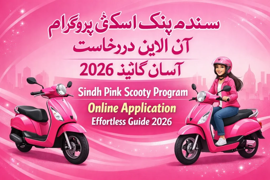 Sindh Pink Scooty Program Online Application Effortless Guide 2026