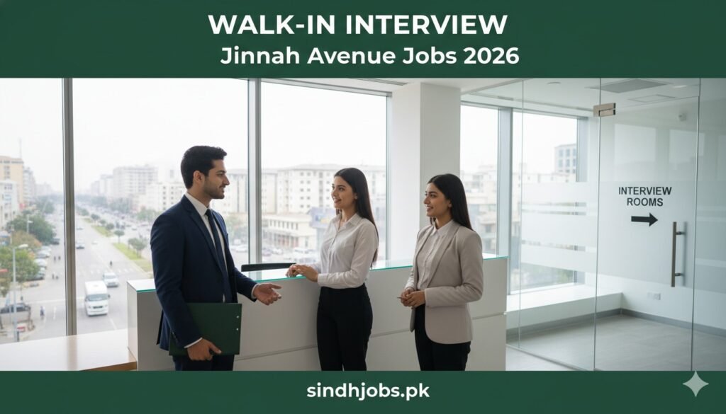 WALK-IN INTERVIEW Jinnah Avenue Jobs 2026