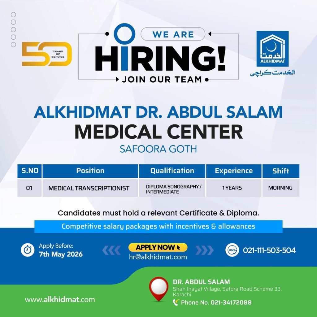 Alkhidmat Foundation NGO Jobs In Karachi 2026