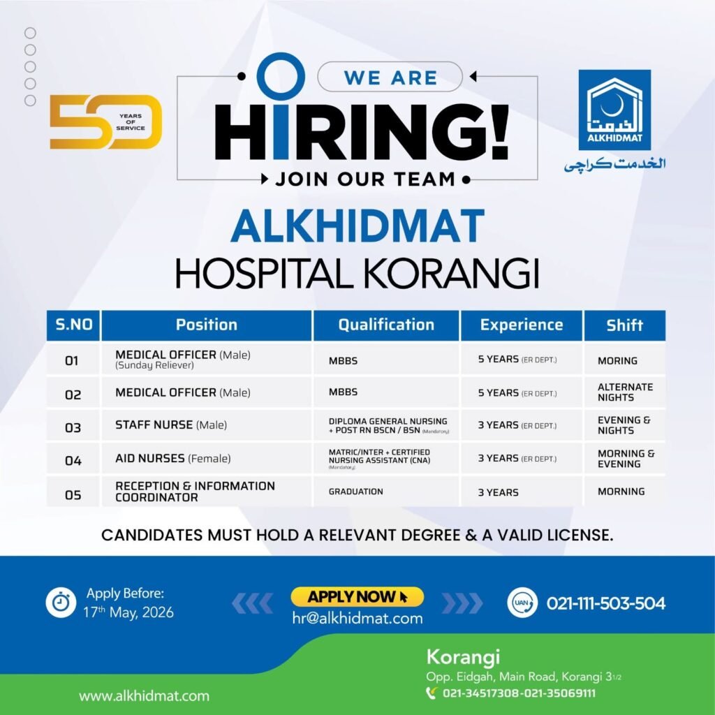 Apply for Job Opportunities at Alkhidmat Foundation NGO