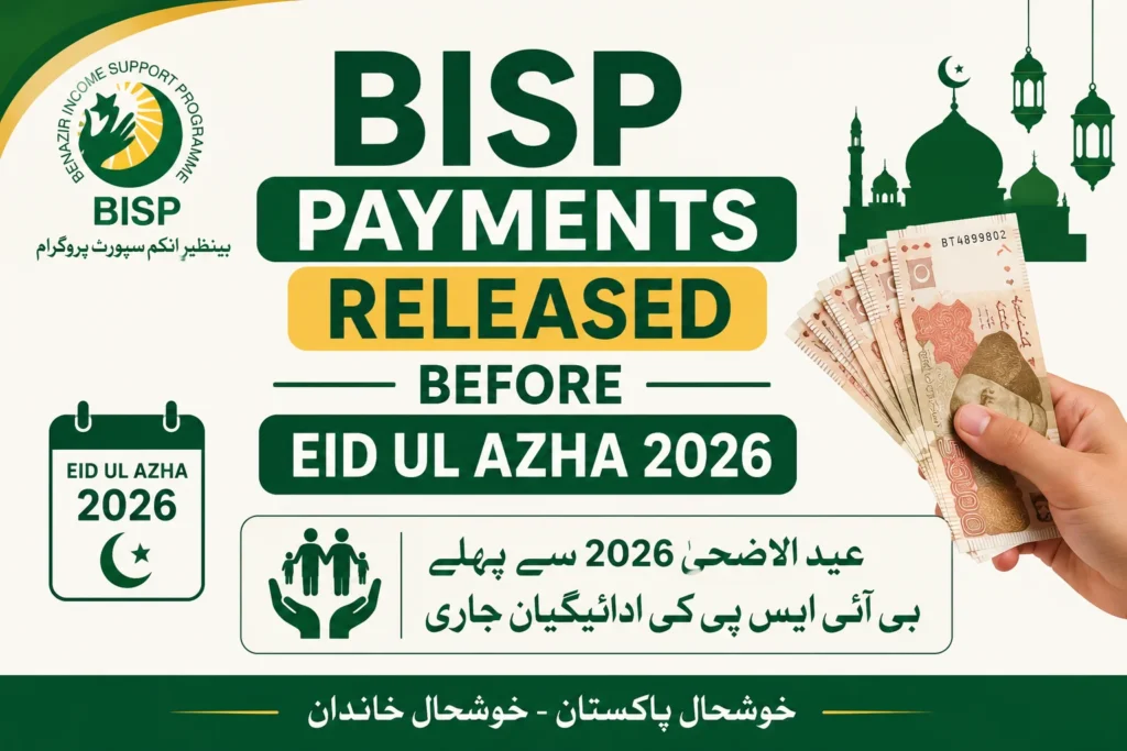 BISP Payments Released Before Eid ul Azha 2026
