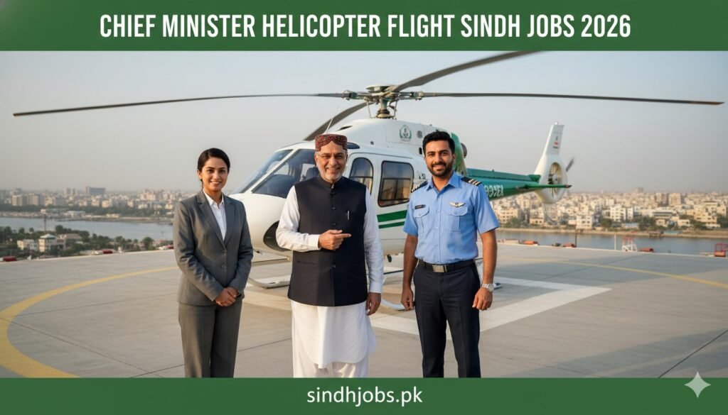 Chief Minister Helicopter Flight Sindh Jobs 2026