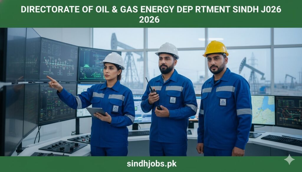 Directorate Of Oil & Gas Energy Department Sindh Jobs 2026