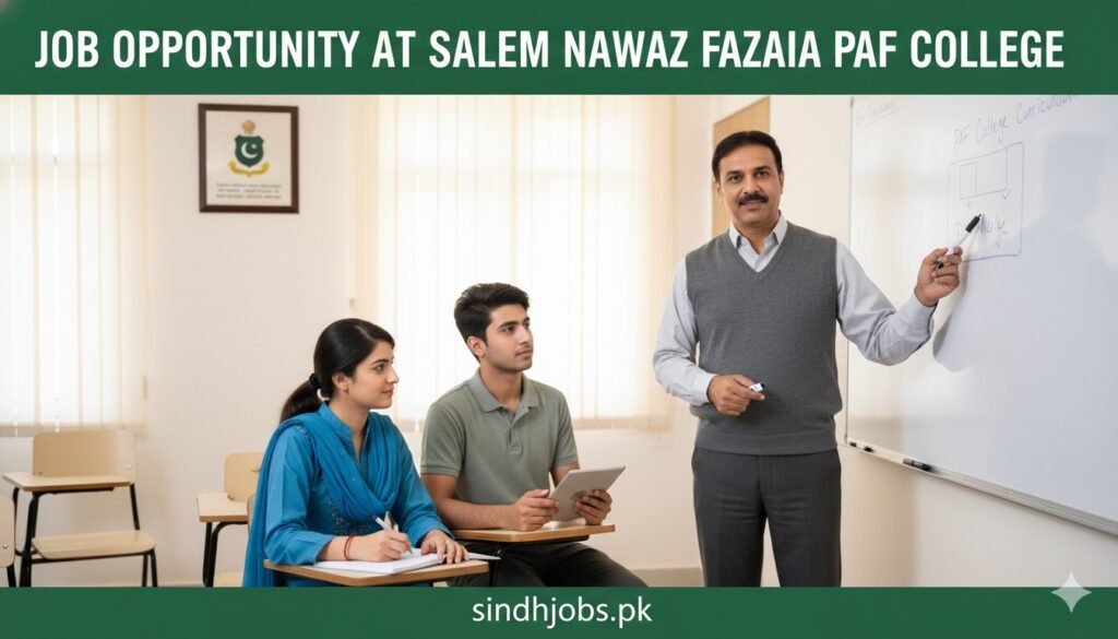 Job Opportunity At Saleem Nawaz Fazaia PAF College