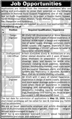 Jobs at National Rural Support Programme NRSP NGO 2026
